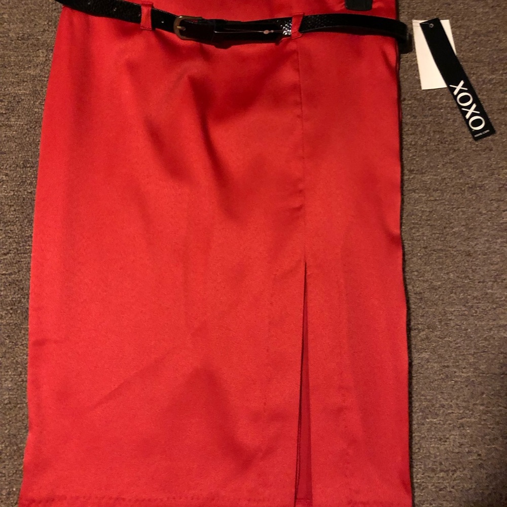 Red skirt